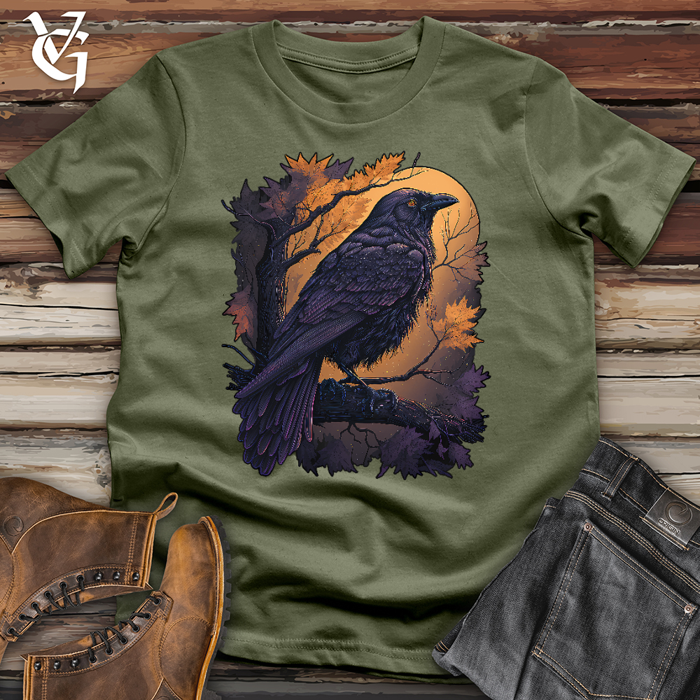 Viking Goods Raven of the Seasons Softstyle Tee Military Green / L