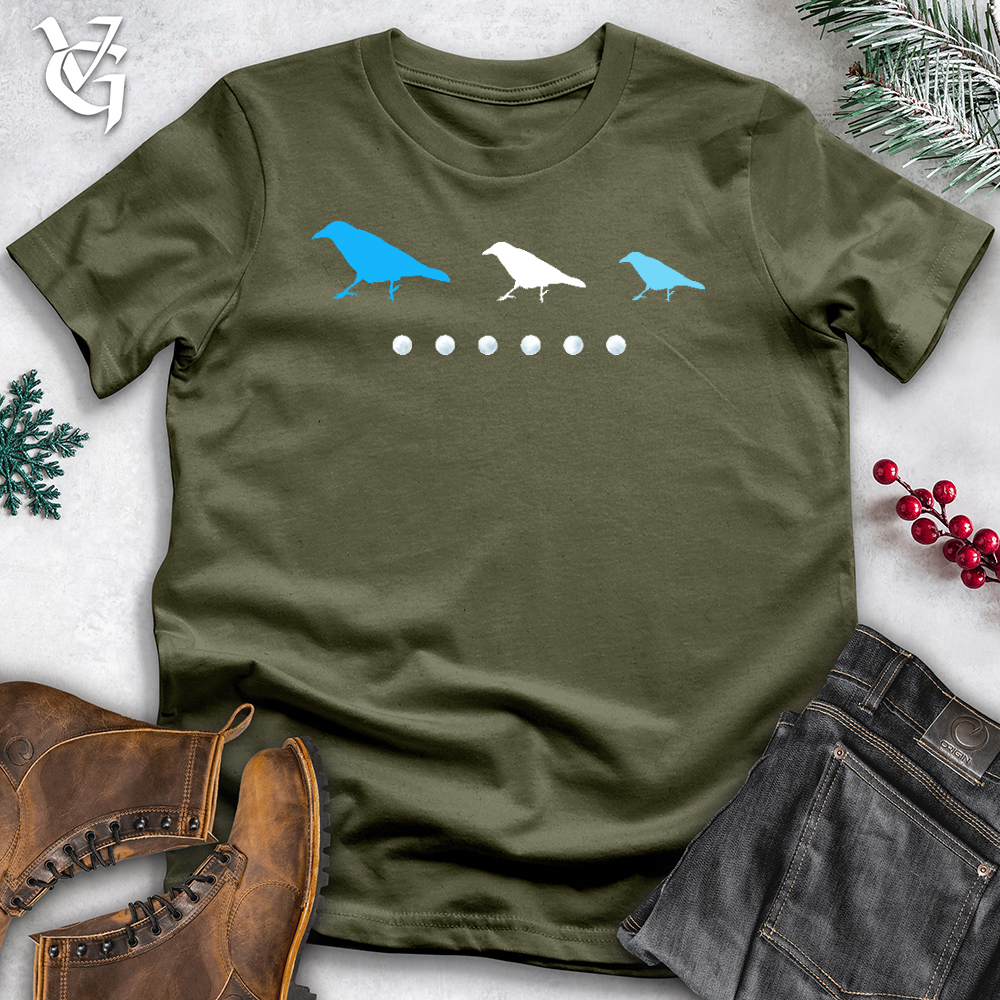 Viking Goods Raven Snowballs Cotton Tee Military Green / L