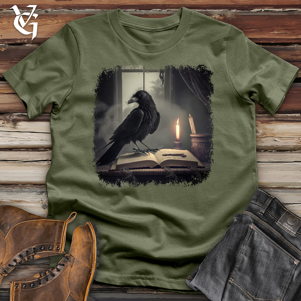 Viking Goods Raven Writer Softstyle Tee Military Green / L