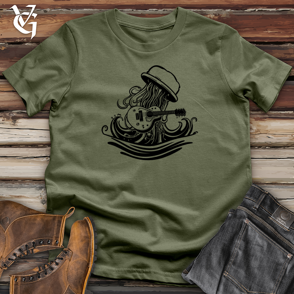 Viking Goods Retro Guitar Jelly Softstyle Tee Military Green / L