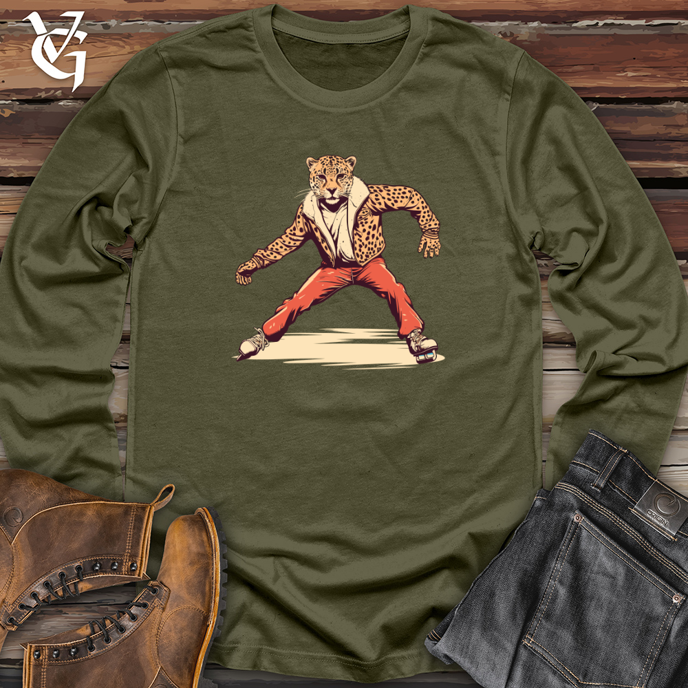 Viking Goods Retro Ice Sprint Cheetah Long Sleeve Military Green / L