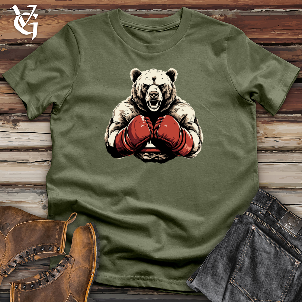 Viking Goods Retro Ring Bear Softstyle Tee Military Green / L