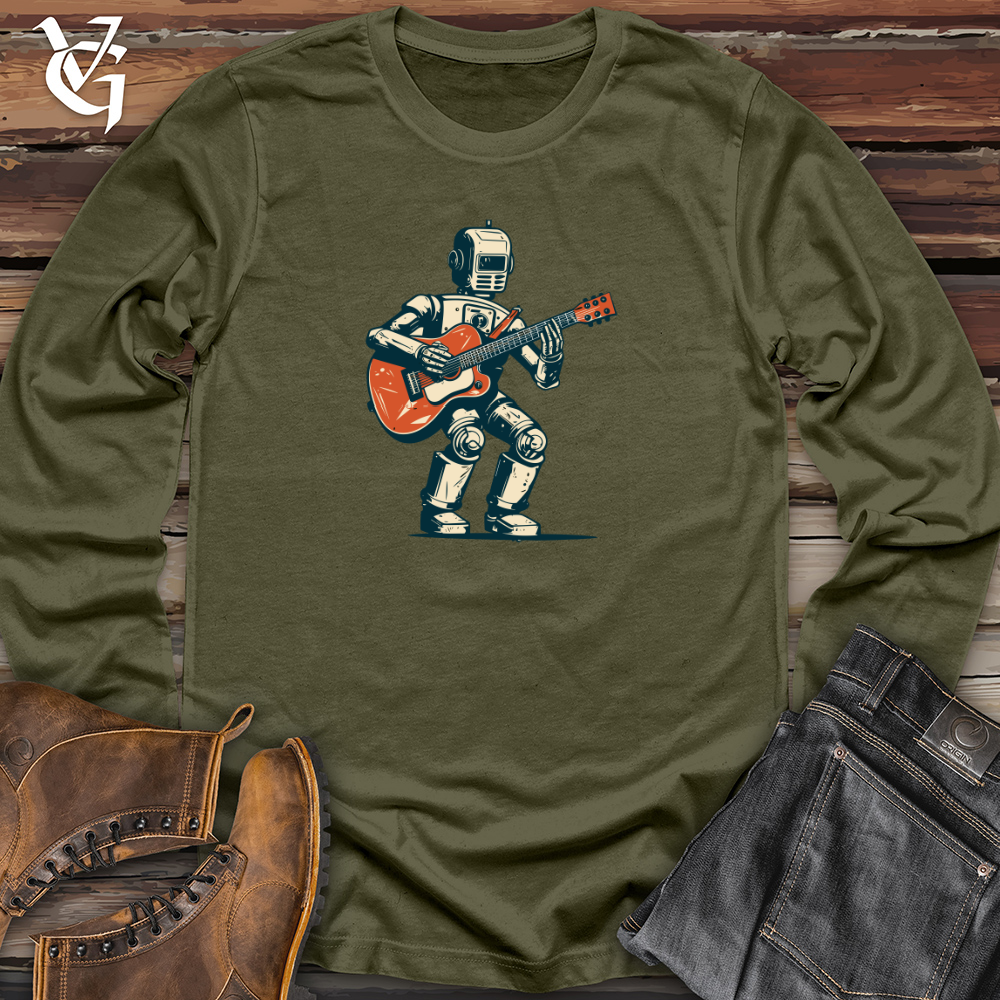 Viking Goods Retro Rockbot Long Sleeve Military Green / L