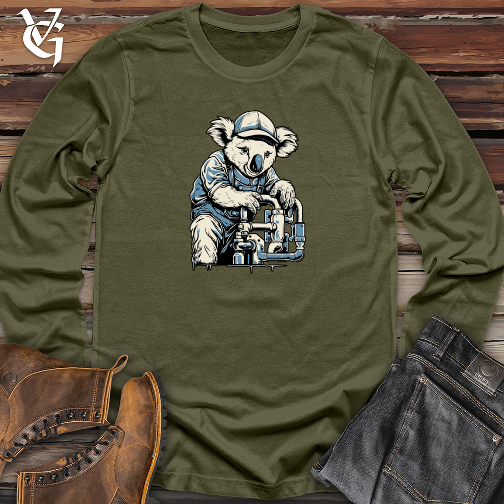 Viking Goods Retro Rooter Long Sleeve Military Green / L