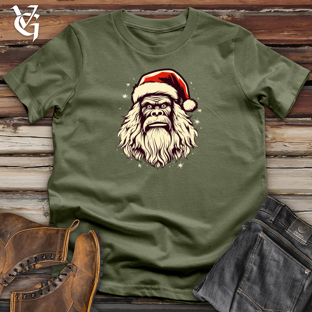 Viking Goods Retro Santa Sasquatch Softstyle Tee Military Green / L