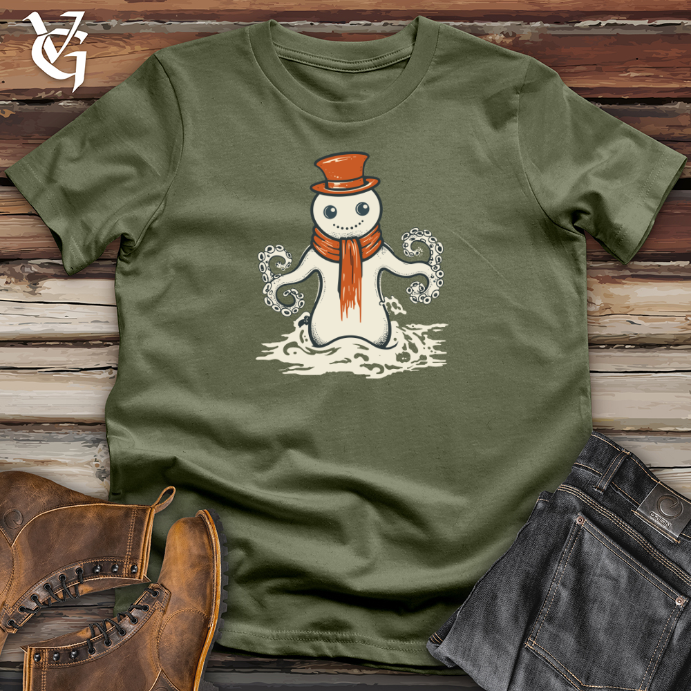 Viking Goods Retro Snowctopus Softstyle Tee Military Green / L