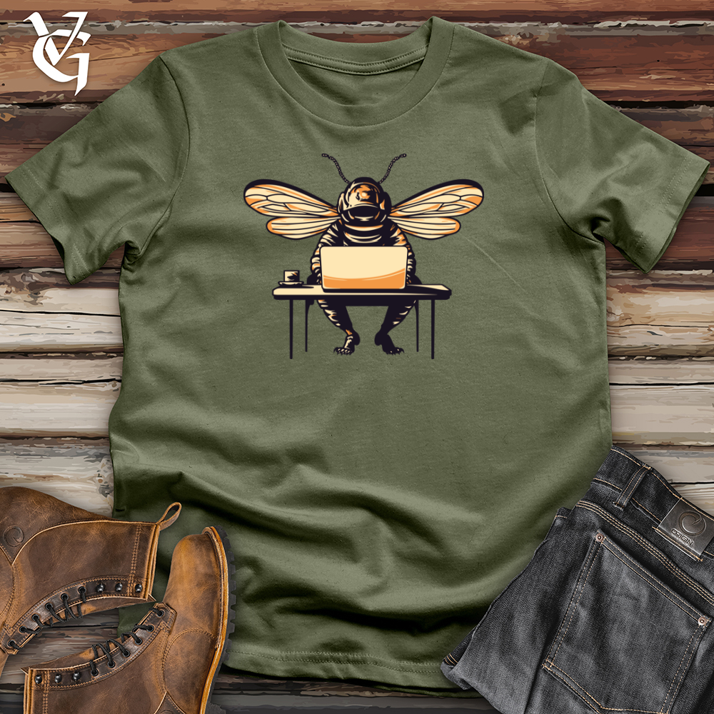 Viking Goods Retro Tech Beetle Softstyle Tee Military Green / L