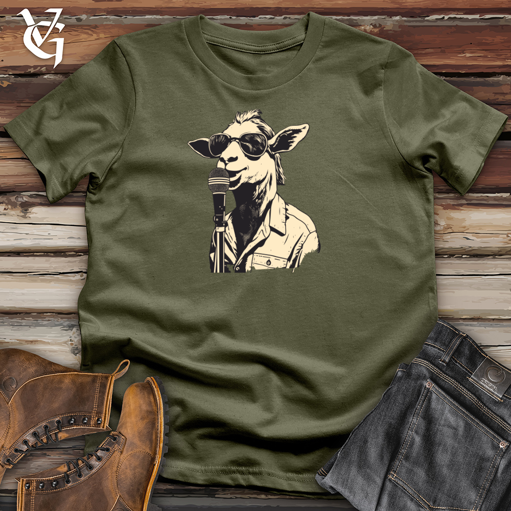 Viking Goods Rockin Goat Serenade 01 Cotton Tee Military Green / L