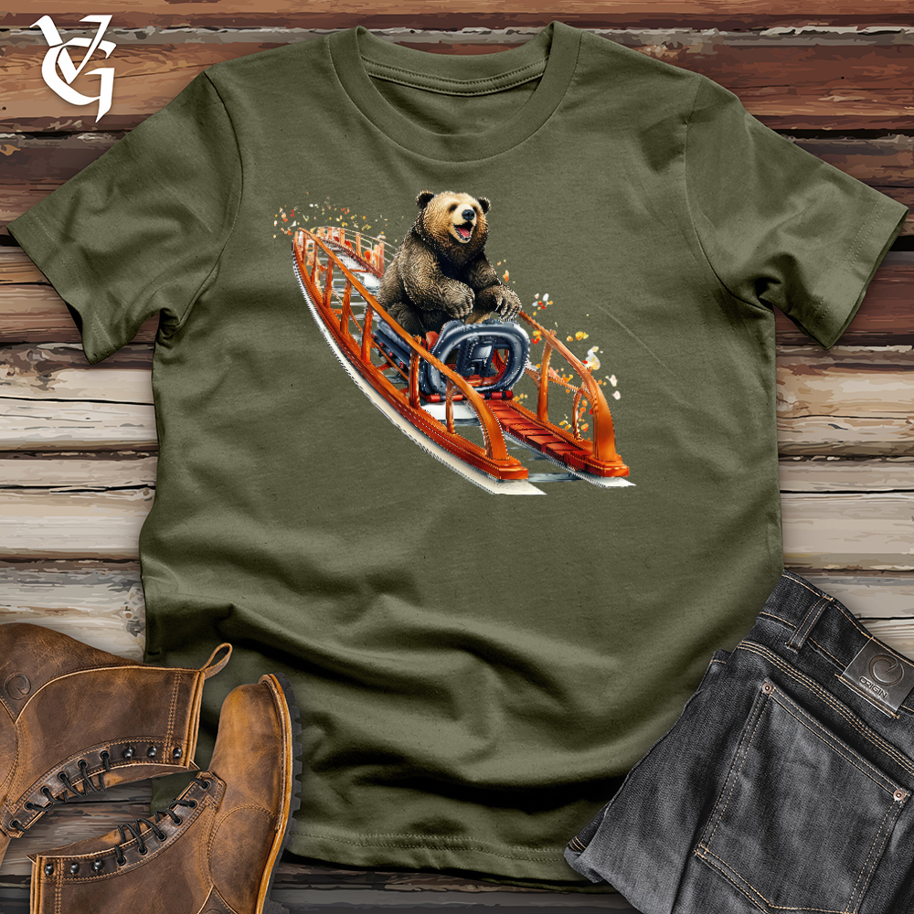 Viking Goods Roller Coaster Bear Cotton Tee Military Green / L