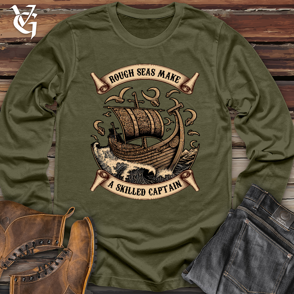 Viking Goods Rough Seas Long Sleeve Military Green / L