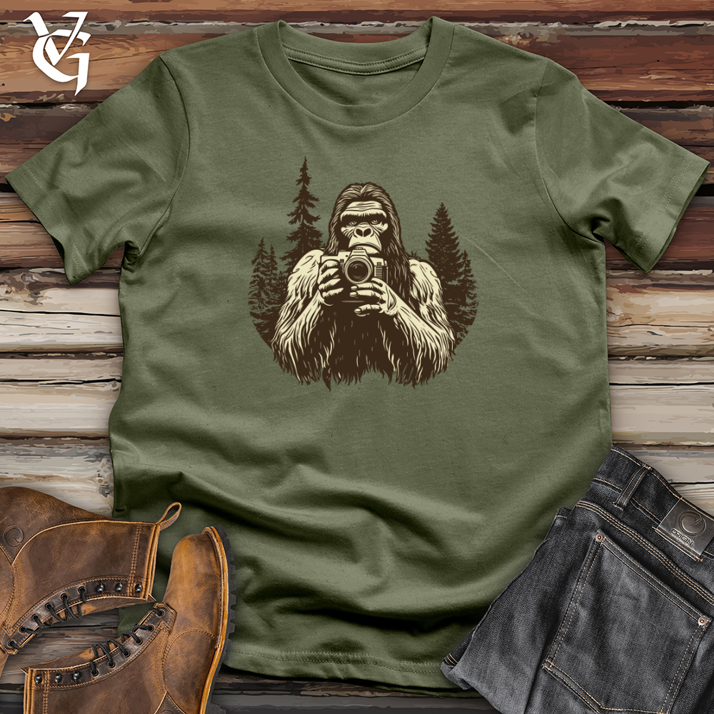 Viking Goods Sasquatch Capturing Snapshots Softstyle Tee Military Green / L