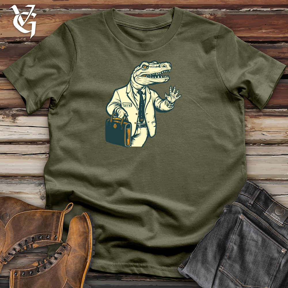 Viking Goods Savvy Gator Cotton Tee Military Green / L