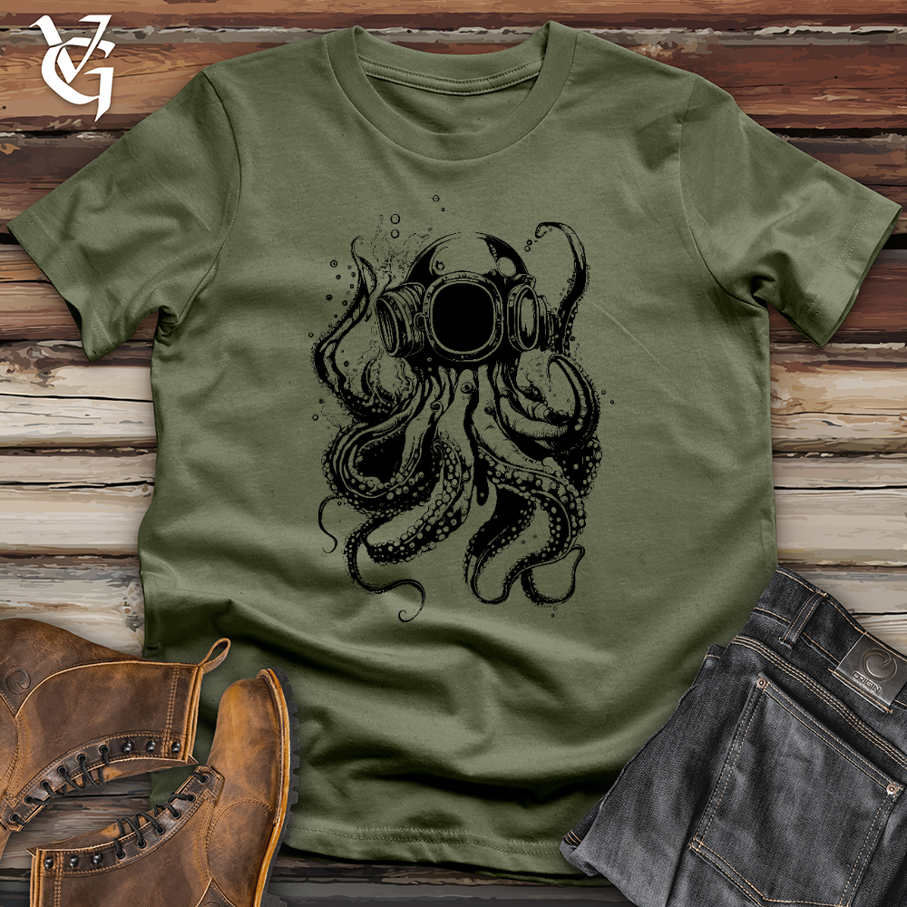 Viking Goods Scuba Octopus Softstyle Tee Military Green / L