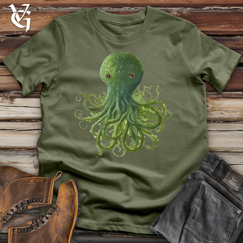 Viking Goods Seaweed Octopus Softstyle Tee Military Green / L