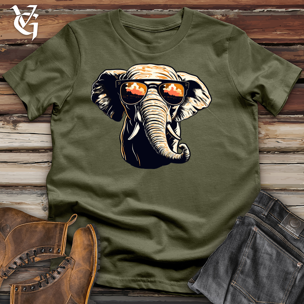 Viking Goods Shreddin Elephant Vibe Cotton Tee Military Green / L