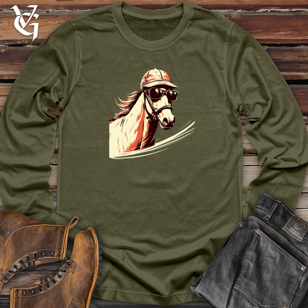 Viking Goods Shredding Stallion Style Long Sleeve Military Green / L