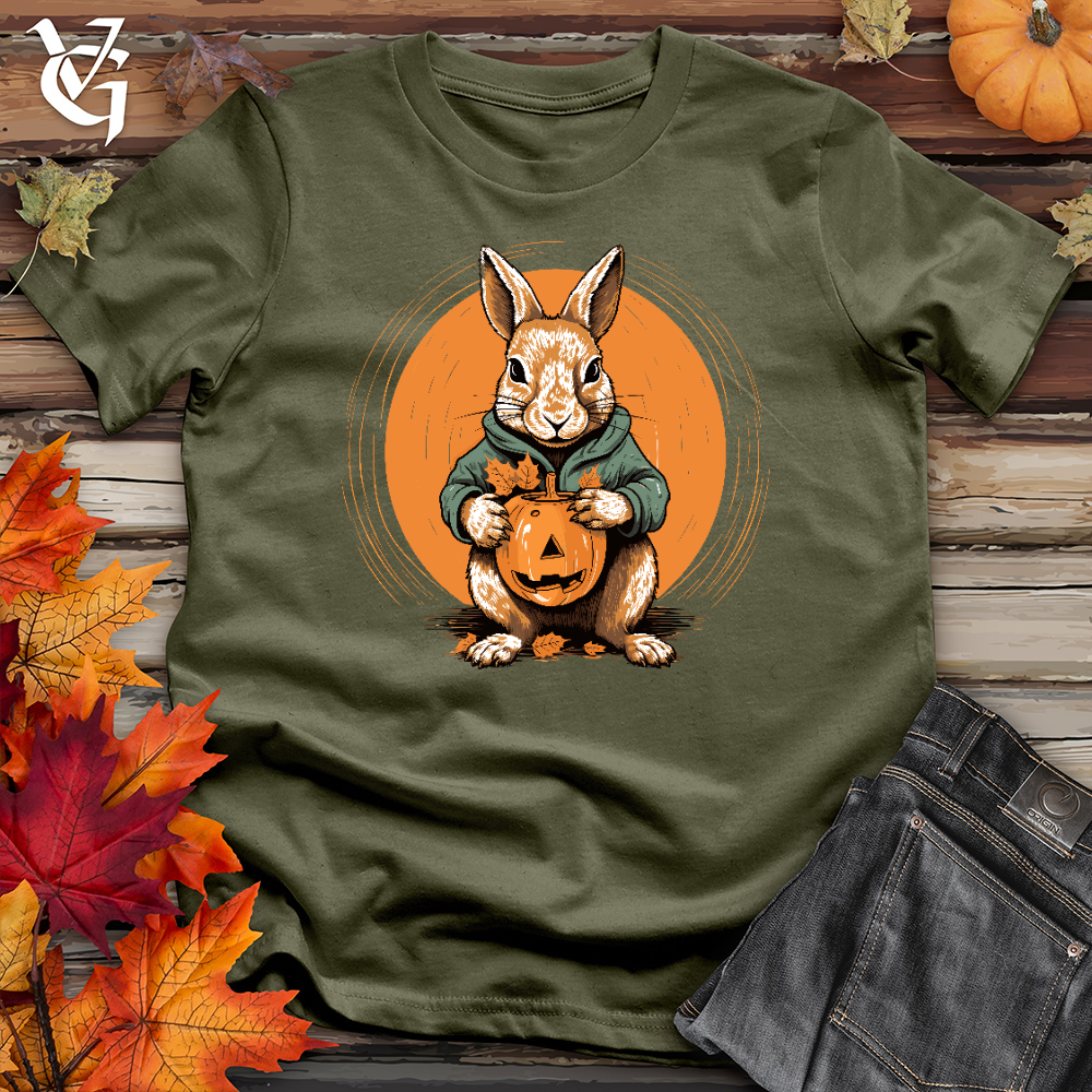 Viking Goods Sipper Squirrel Sweater Cotton Tee Military Green / L