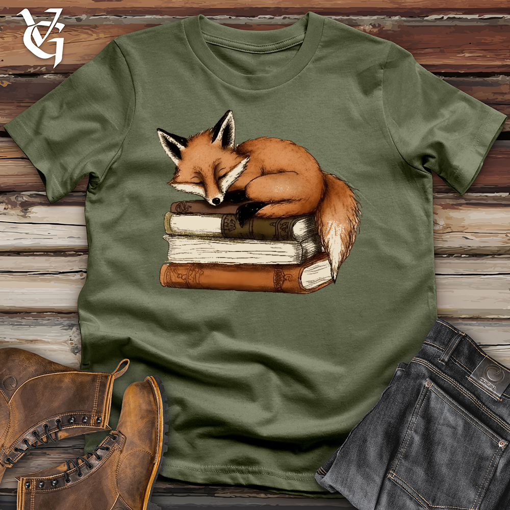Viking Goods Sleep Fox Softstyle Tee Military Green / L