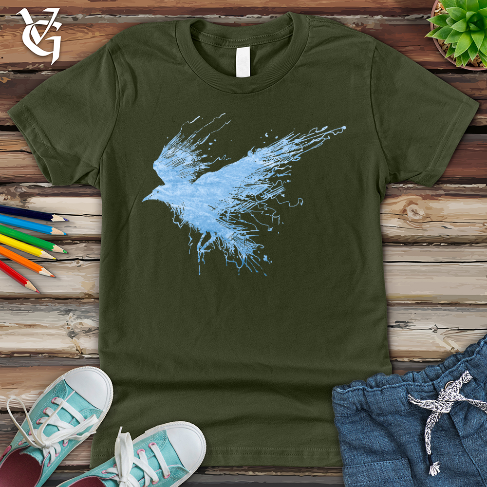 Viking Goods Smokey Winter Raven Youth Tee Military Green / L