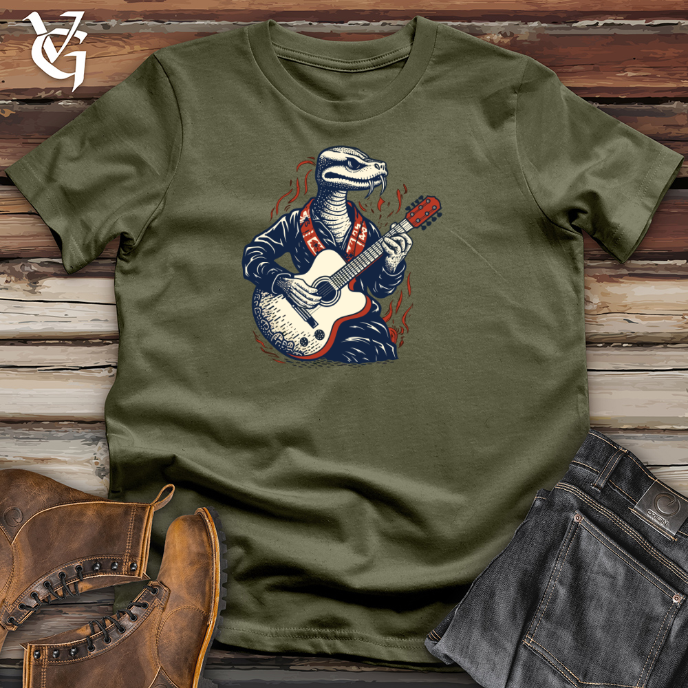 Viking Goods Snake Guitar Groove Cotton Tee Military Green / L