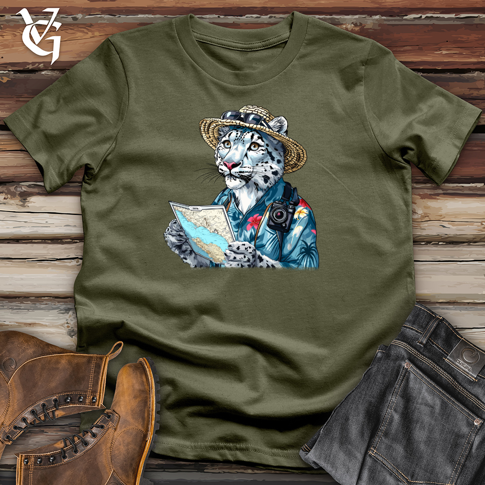 Viking Goods Snow Leopard Explorer Cotton Tee Military Green / L