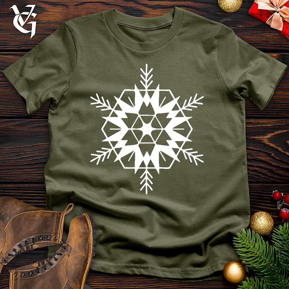 Viking Goods Snowflake Sign Cotton Tee Military Green / L