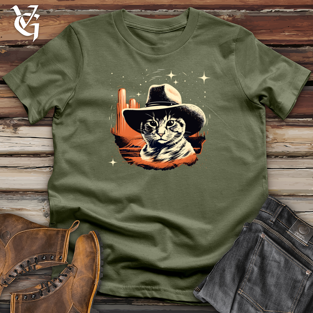 Viking Goods Space Cowboy Cat Adventure Softstyle Tee Military Green / L