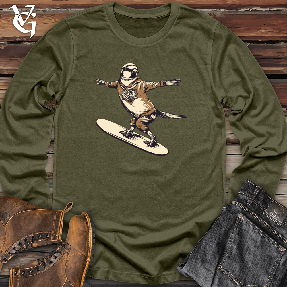 Viking Goods Sparrow Skateboard Groove Long Sleeve Military Green / L