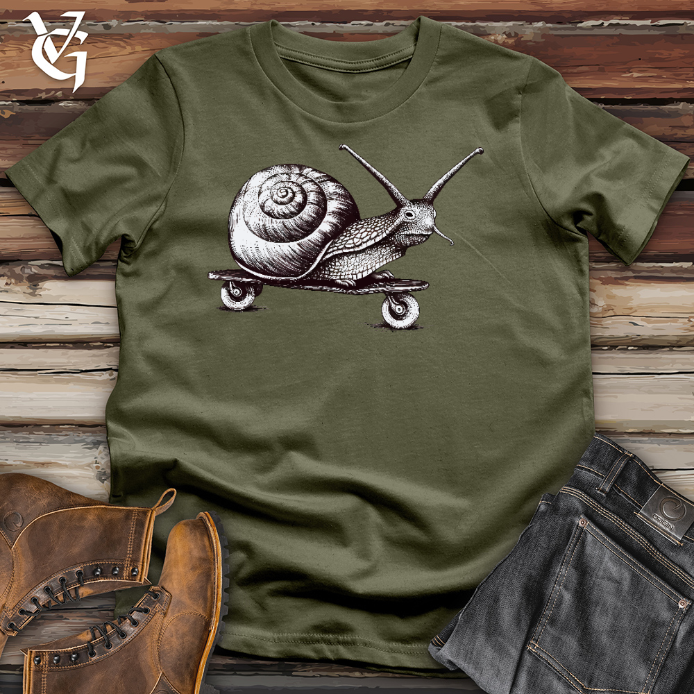 Viking Goods Speedy Snail Cotton tee Military Green / L