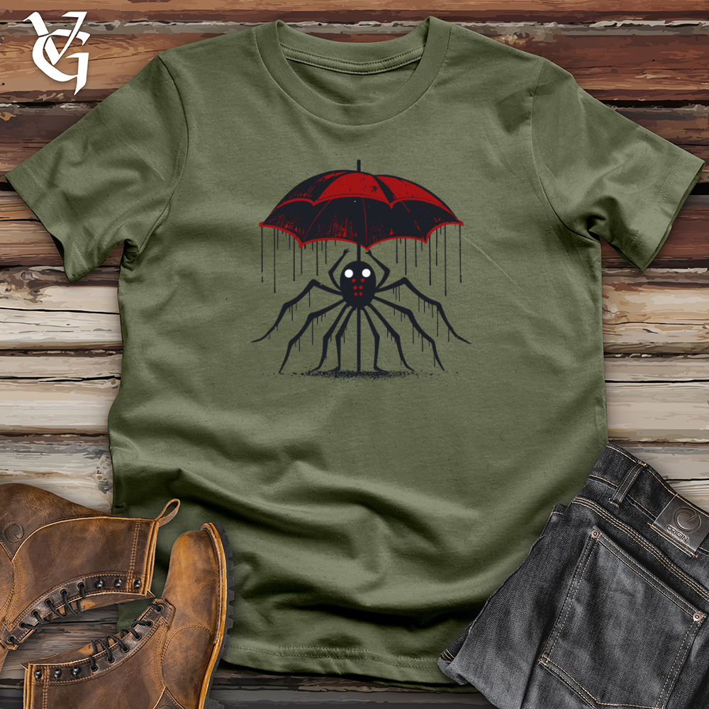 Viking Goods Spider Rain Refuge Softstyle Tee Military Green / L
