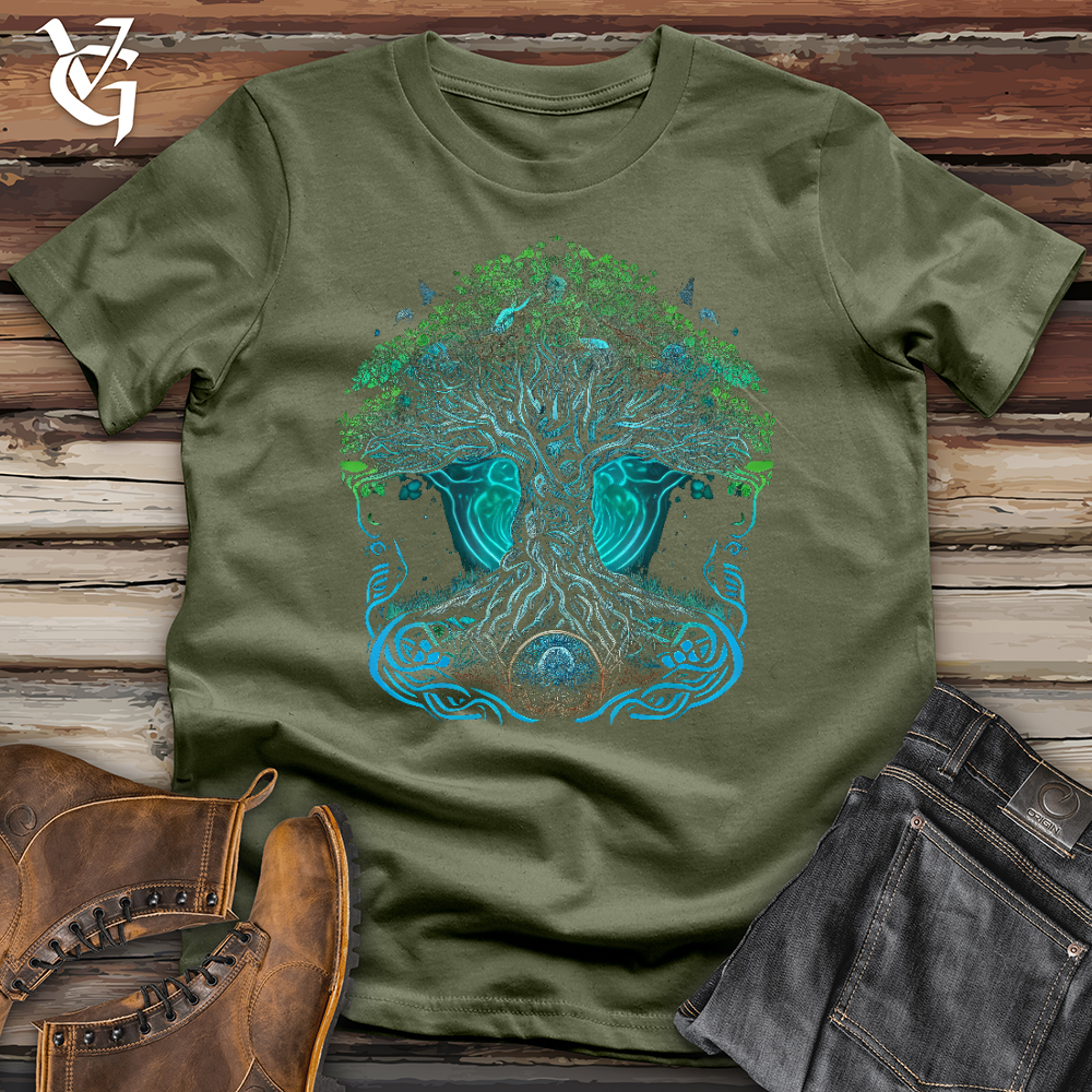 Viking Goods Spirit of Yggdrasil Softstyle Tee Military Green / L