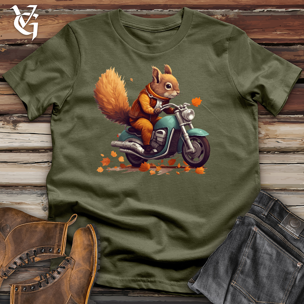 Viking Goods Squirrel Cycle Cotton Tee Military Green / L