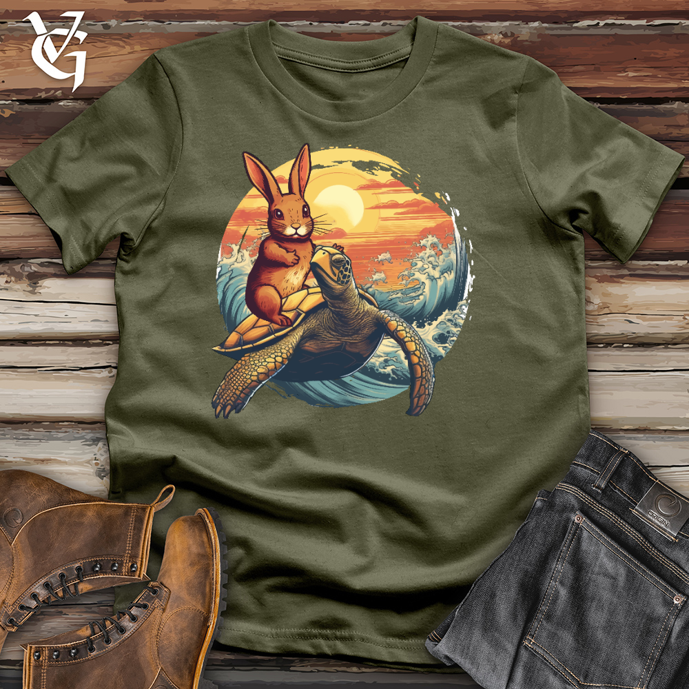 Viking Goods Squirrel Surf Cotton Tee Military Green / L