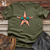 Viking Goods Starfish Seaside Chic Hipster Style Cotton Tee Military Green / L