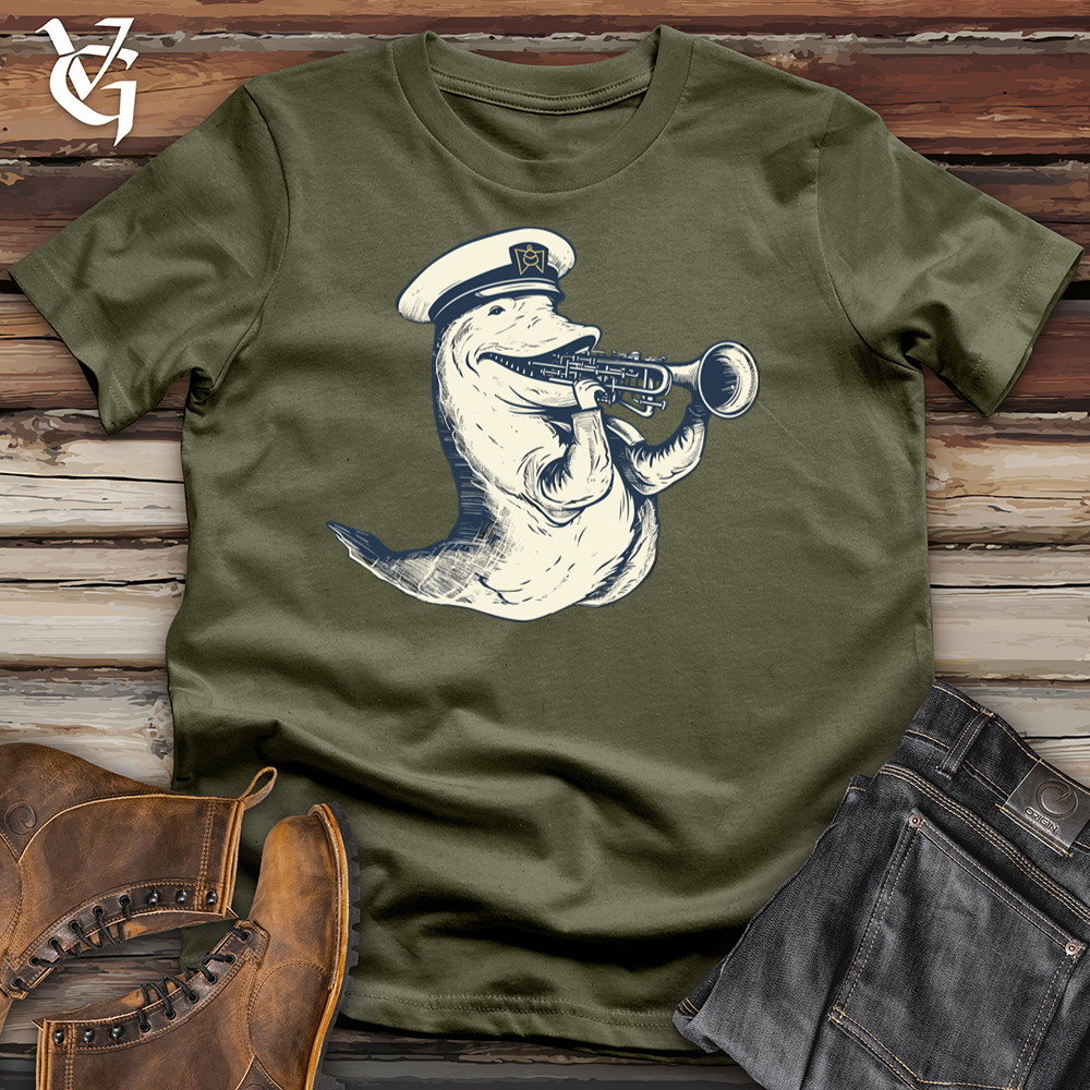 Viking Goods Swingin Sea Serenade Cotton Tee Military Green / L