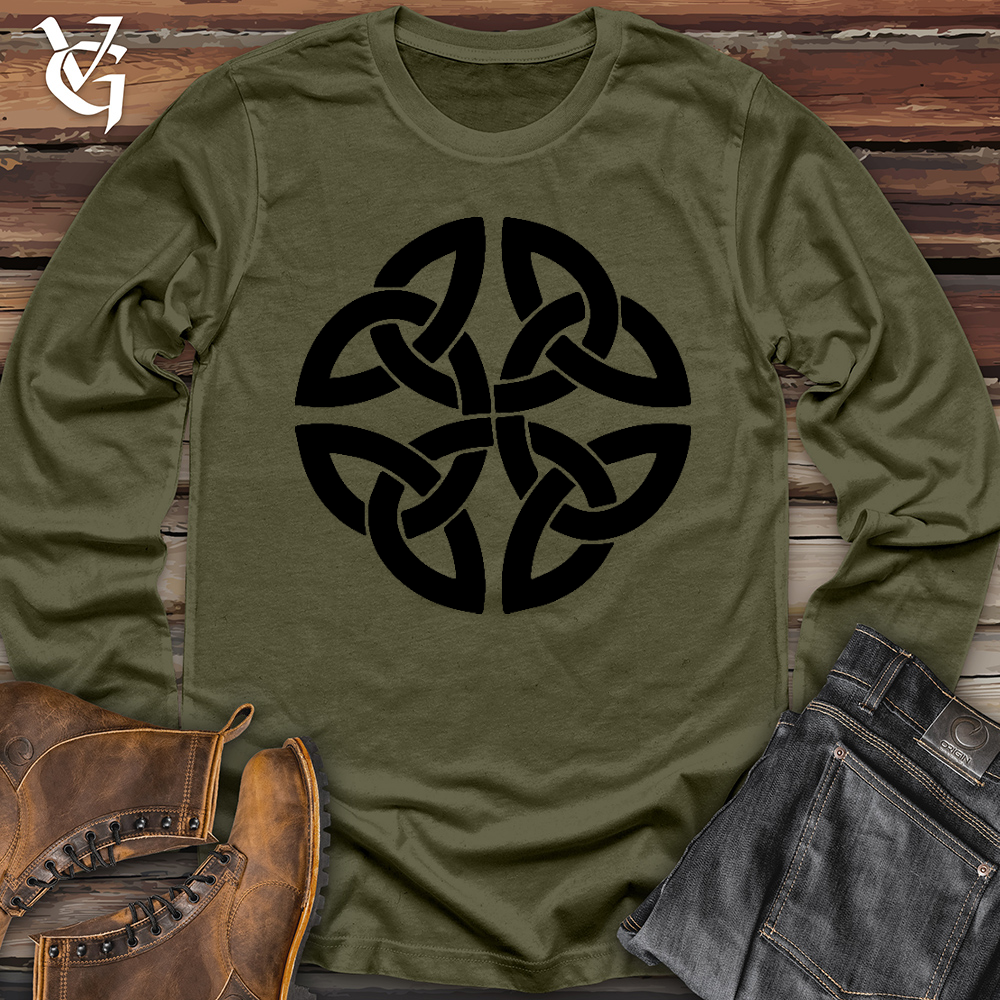 Viking Goods The Celtic Path of Life Long Sleeve Military Green / L