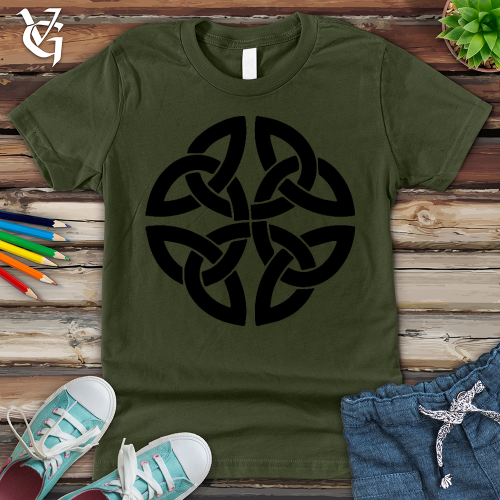 Viking Goods The Celtic Path of Life Youth Tee Military Green / L