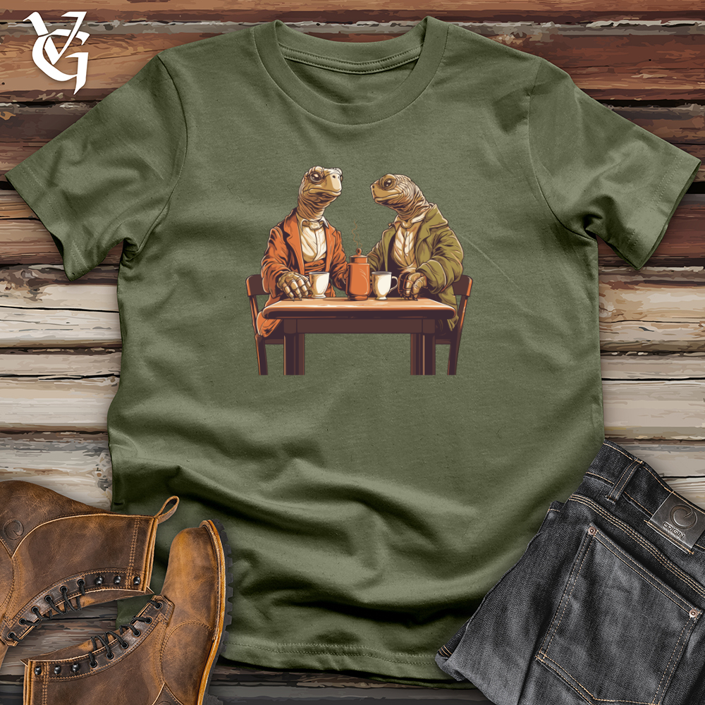 Viking Goods Tortoises Tea Time Softstyle Tee Military Green / L