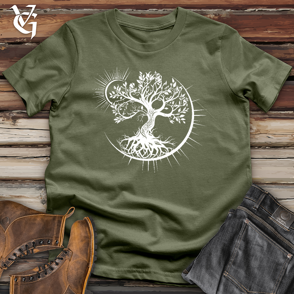 Viking Goods Tree of Moon Softstyle Tee Military Green / L