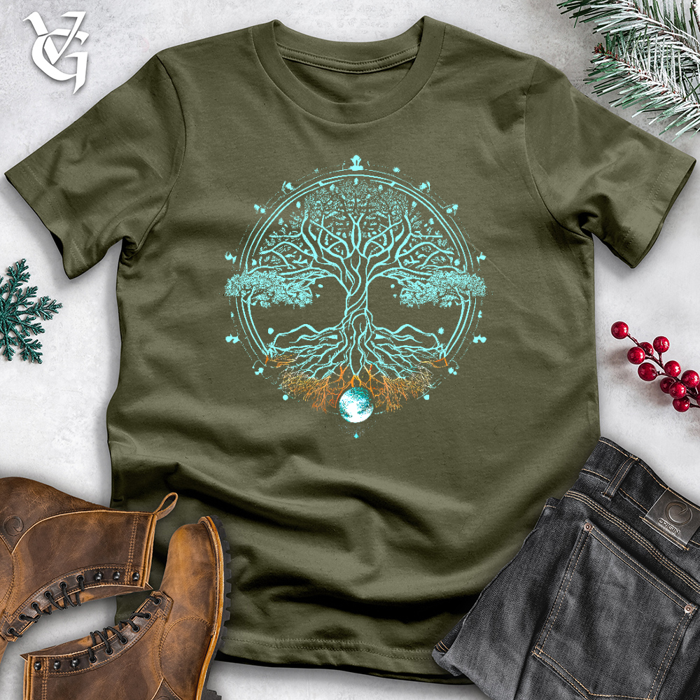 Viking Goods Trinity Tree of Life 01 Cotton Tee Military Green / L