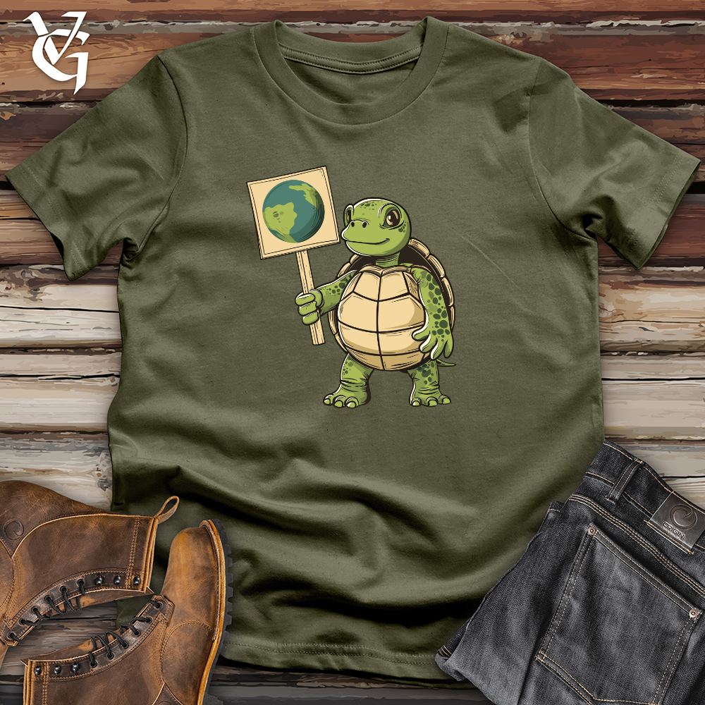 Viking Goods Turtle Earth Advocate Cotton Tee Military Green / L