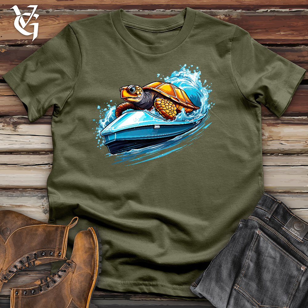 Viking Goods Turtle Racing Cotton Tee Military Green / L