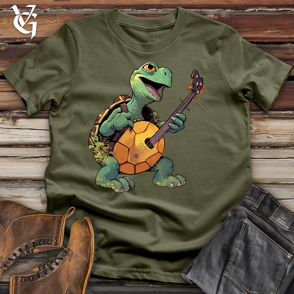 Viking Goods Turtle Rockstar Cotton Tee Military Green / L