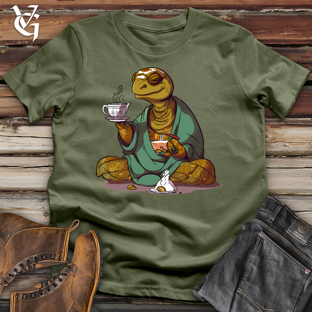 Viking Goods Turtle Tea Time Softstyle Tee Military Green / L