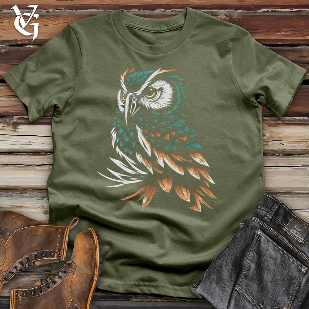 Viking Goods Viking owl Softstyle Tee Military Green / L