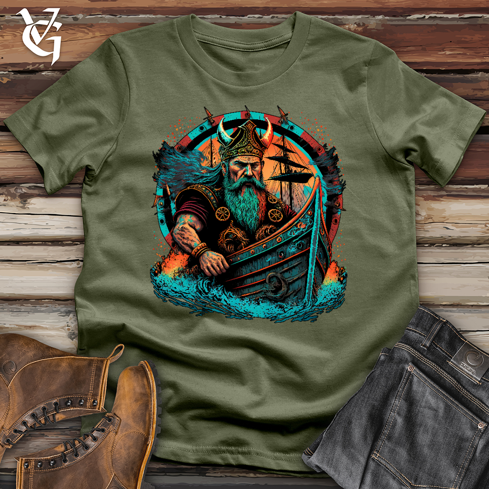 Viking Goods Viking Ship Softstyle Tee Military Green / L