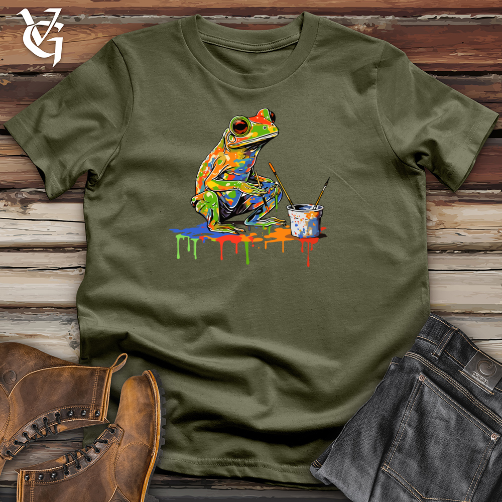 Viking Goods Vintage Masterpiece Frog Cotton Tee Military Green / L