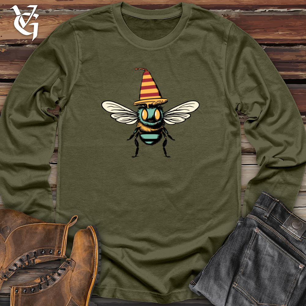 Viking Goods Vintage Party Bee Long Sleeve Military Green / L