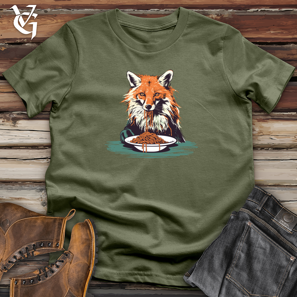 Viking Goods Vintage Spaghetti Fox Softstyle Tee Military Green / L