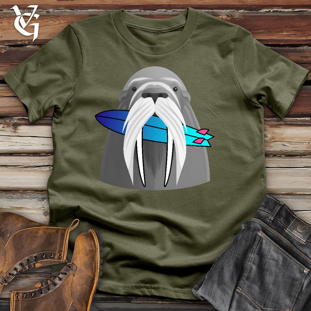 Viking Goods Walrus Cotton Tee Military Green / L